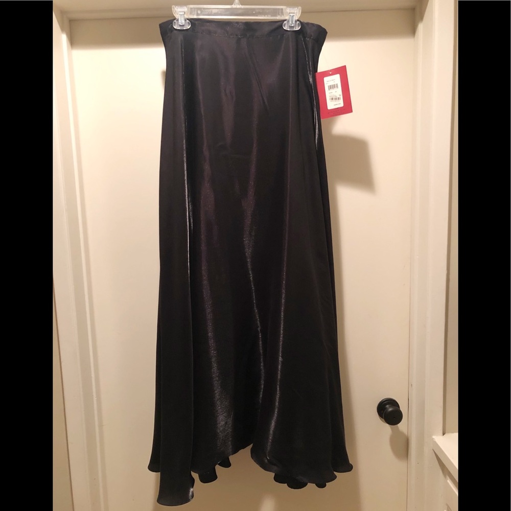 JS Collections black formal long skirt, NWT